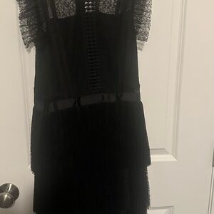 Heartloom Black Lace Midi Dress